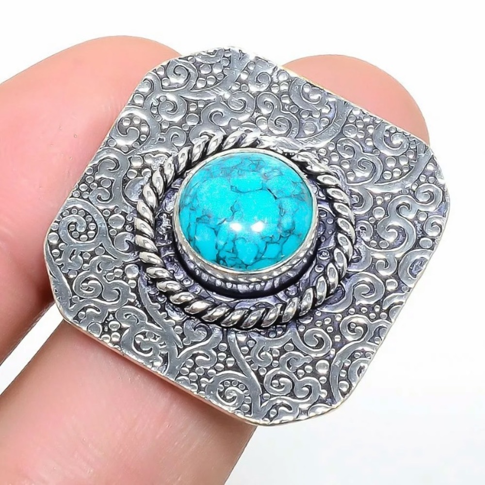 Santa Rosa Turquoise sterling silver 925 ring, 7